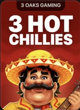 Tragamonedas 3 Hot Chillies: mariachi con sombrero y guitarra