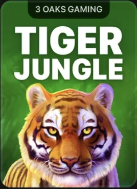 Tiger Jungle: rostro de tigre sobre la selva verde
